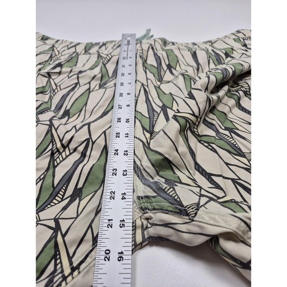 Gramicci Swim Shorts Mens 40 Beige Tropical Geometric Print Drawstring - Picture 10 of 14